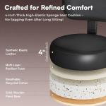 Adjustable Drafting Chair with Foot Rest - Black