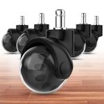 Quiet Rolling Chair Casters - Heavy Duty Wheels