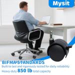MySit 2" Office Chair Caster Wheels with Brake