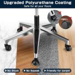 Quiet Rolling Chair Casters - Heavy Duty Wheels