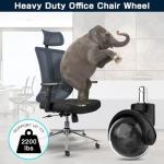 Quiet Rolling Chair Casters - Heavy Duty Wheels