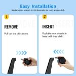 MySit 2" Office Chair Caster Wheels with Brake