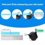 MySit 2" Office Chair Caster Wheels with Brake