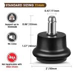 Swivel Caster Wheels for Office Chairs and Stools