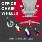 Roller Blade Caster Wheels for Chairs - Set of 5