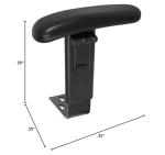 Adjustable Black Chair Arm Kit by BOSS