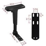 Adjustable Gaming Chair Armrests - Black Pair