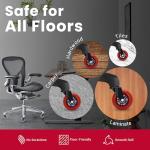 Roller Blade Caster Wheels for Chairs - Set of 5