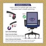 Roller Blade Caster Wheels for Chairs - Set of 5