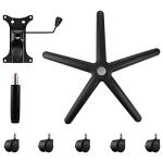 Heavy-Duty 28-Inch Swivel Chair Base with Wheels