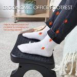 Ergonomic Under Desk Footrest with Massage Rollers