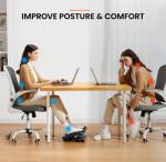 Adjustable Ergonomic Under Desk Footrest with Massage Texture