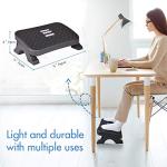 Ergonomic Under Desk Footrest with Massage Rollers