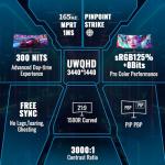 SANSUI 34-Inch Curved Gaming Monitor 165Hz