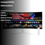 LG 34" UltraWide Curved Smart Monitor with Streaming