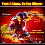 SANSUI 34" Ultrawide Curved Gaming Monitor