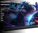 KEEPTIME 16" 2.5K 144Hz Portable Gaming Monitor