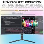 CRUA 40'' 5K Ultra Wide Curved Gaming Monitor