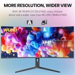 CRUA 40'' 5K Ultra Wide Curved Gaming Monitor