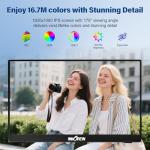 InnoView 15.6" 1080P Portable Monitor with Stand