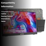 InnoView 15.6" 1080P Portable Monitor with Stand