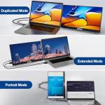 InnoView 15.6" 1080P Portable Monitor with Stand