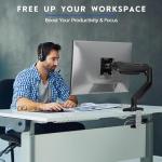 Adjustable Gas Spring Monitor Stand for 15-32 Inches