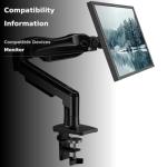 Adjustable Gas Spring Monitor Mount for 17-27" LCD