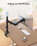 HUANUO Adjustable Single Monitor Mount for Desks