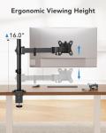 HUANUO Adjustable Single Monitor Mount for Desks