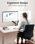 Adjustable Gas-Spring Desk Monitor Mount 27