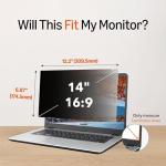 Amazon Basics 14" Privacy Screen Filter for Laptops