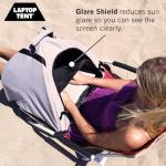 Laptop Sun Shade with Water-Resistant Carry Case