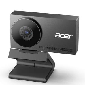 acer 4K Webcam for PC/Mac with Sony 1/2" Sensor, PDAF Autofocus, 2 Noise Reduction Mics, Privacy Cover, Lightweight, Aluminum Alloy Fast Cooling, Streaming Camera for Live Meeting Commerce Gaming