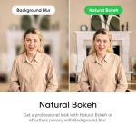 Insta360 Link 2 - PTZ 4K Webcam for PC/Mac, 1/2" Sensor, AI Tracking, HDR, AI Noise-Canceling Mic, Gesture Control for Streaming, Video Calls, Gaming, Works with Zoom, Teams, Twitch & More