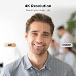 UGREEN 4K Webcam with Microphones and Autofocus