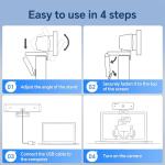 NewlineWork NewEye 4K HD Webcam with Auto-Focus