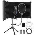 Dejasound Ensemble Microphone with Isolation Shield Black