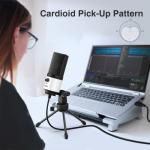 USB Podcast Microphone for Desktop and Laptop