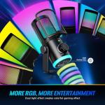 FIFINE USB Gaming Microphone and Headphones Set