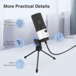 USB Podcast Microphone for Desktop and Laptop