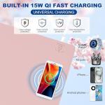 Pink Wireless Charging Desk Mat for Office