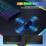 Wireless Charging RGB Gaming Mouse Pad with Phone Holder