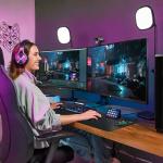 Wireless Charging Desk Mat and Mouse Pad, Black