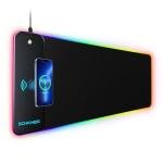 RGB Gaming Mouse Pad with Wireless Charging & LED Lights