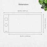 Wireless Charging Desk Mat, Reversible Felt & Vegan Leather