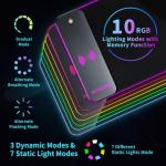 RGB Gaming Mouse Pad with Wireless Charging & LED Lights