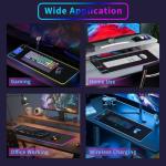 RGB Gaming Mouse Pad with Wireless Charging & LED Lights