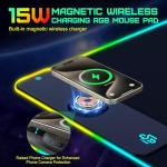 GIM RGB Wireless Charging Extra Large Mouse Pad