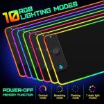 GIM RGB Wireless Charging Extra Large Mouse Pad